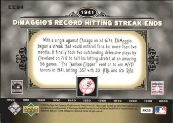 2006 Upper Deck Epic - Events #EE94 Joe DiMaggio Back