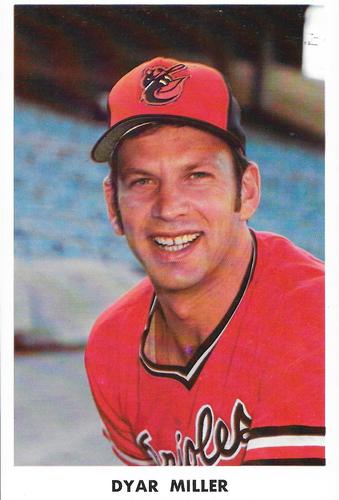 1976 Baltimore Orioles Photocards #NNO Dyar Miller Front
