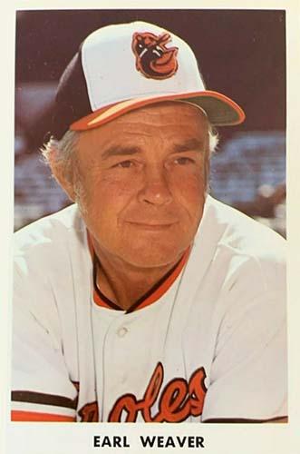 1976 Baltimore Orioles Photocards #NNO Earl Weaver Front