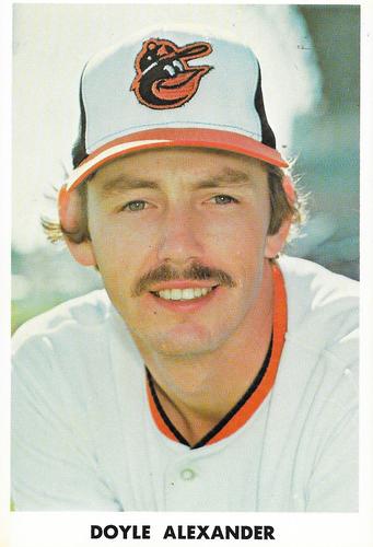 1975 Baltimore Orioles Photocards #NNO Doyle Alexander Front