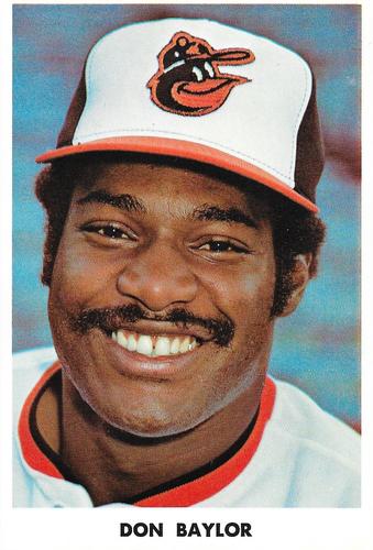 1975 Baltimore Orioles Photocards #NNO Don Baylor Front
