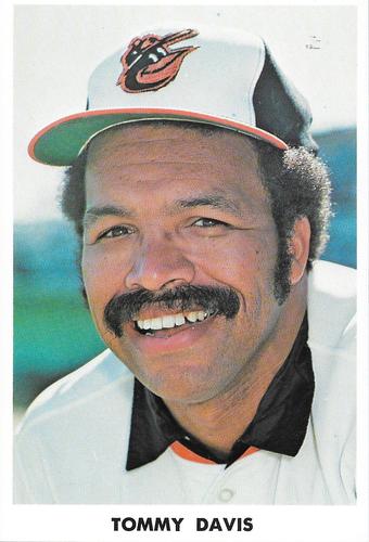 1975 Baltimore Orioles Photocards #NNO Tommy Davis Front