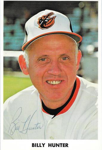 1975 Baltimore Orioles Photocards #NNO Billy Hunter Front