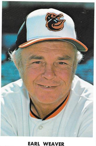 1975 Baltimore Orioles Photocards #NNO Earl Weaver Front