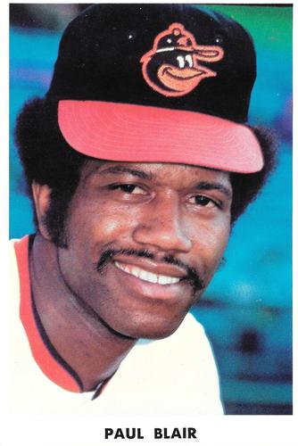 1974 Baltimore Orioles Photocards #NNO Paul Blair Front