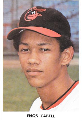 1973 Baltimore Orioles Photocards #NNO Enos Cabell Front