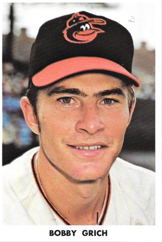 1972 Baltimore Orioles Photocards #NNO Bobby Grich Front