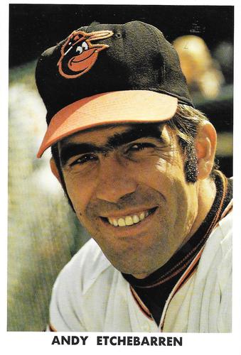 1971 Baltimore Orioles Photocards #NNO Andy Etchebarren Front