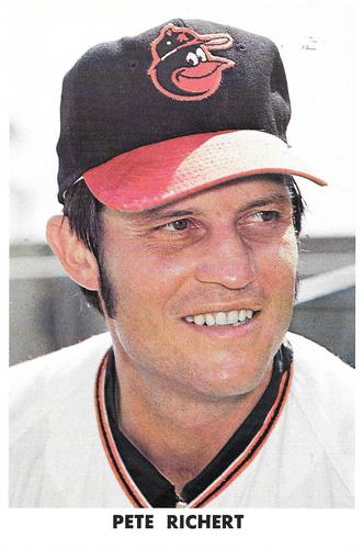 1971 Baltimore Orioles Photocards #NNO Pete Richert Front