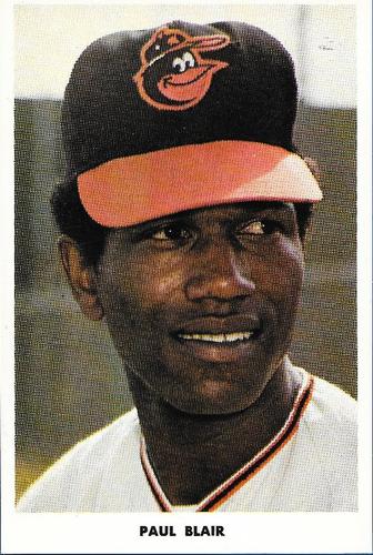 1970 Baltimore Orioles Photocards #NNO Paul Blair Front