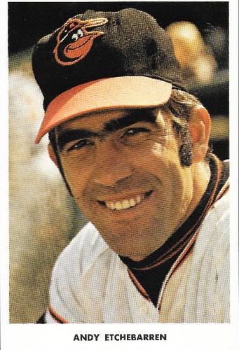 1970 Baltimore Orioles Photocards #NNO Andy Etchebarren Front
