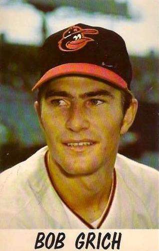 1969 Baltimore Orioles Photocards #NNO Bob Grich Front