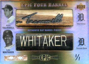 2006 Upper Deck Epic - Four Barrel #TWYM Alan Trammell / Lou Whitaker / Robin Yount / Paul Molitor Front