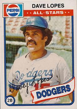 1980 Pepsi-Cola All-Stars #13 Dave Lopes Front