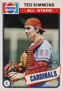 1980 Pepsi-Cola All-Stars #19 Ted Simmons Front