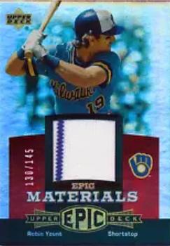 2006 Upper Deck Epic - Materials Red #EM-RY1 Robin Yount Front