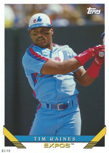 2019 Topps Archives 5x7 #220 Tim Raines Front