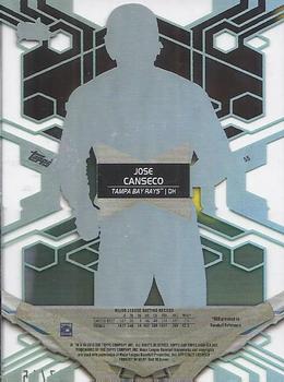 2019 Topps High Tek - Green #55 Jose Canseco Back