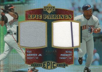 2006 Upper Deck Epic - Pairings #EM2-GP Ken Griffey Jr. / Kirby Puckett Front