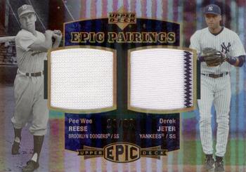 2006 Upper Deck Epic - Pairings #EM2-RJ Pee Wee Reese / Derek Jeter Front