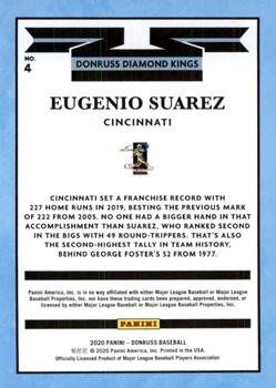 2020 Donruss #4 Eugenio Suarez Back