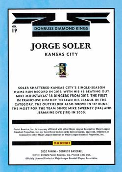 2020 Donruss #19 Jorge Soler Back