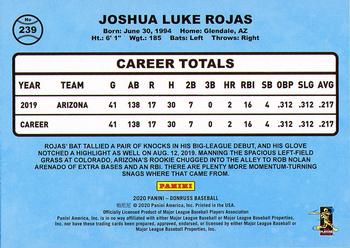 2020 Donruss #239 Josh Rojas Back
