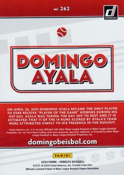 2020 Donruss #262 Domingo Ayala Back