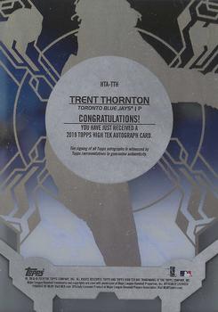 2019 Topps High Tek - High Tek Autographs #HTA-TTH Trent Thornton Back