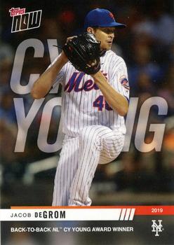 2019 Topps Now - Award Winners #AW-4 Jacob deGrom Front