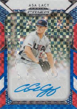 2019 Panini Prizm Draft Picks - Autographs Red/White/Blue #110 Asa Lacy Front