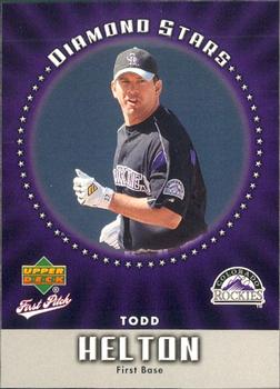 2006 Upper Deck First Pitch - Diamond Stars #DS-12 Todd Helton Front