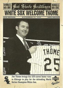 2006 Upper Deck First Pitch - Hot Stove Headlines #HS-10 Jim Thome Front