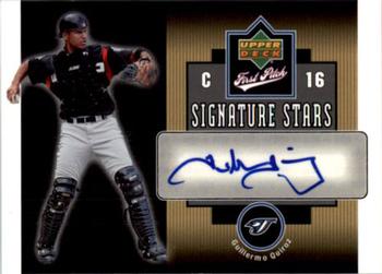 2006 Upper Deck First Pitch - Signature Stars #SS-GQ Guillermo Quiroz Front
