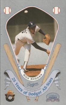 1987 Los Angeles Dodgers All-Stars Smokey #29 Rick Rhoden Front
