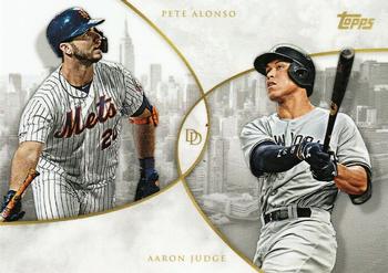 2019 Topps On-Demand Dynamic Duals #1 Pete Alonso / Aaron Judge Front
