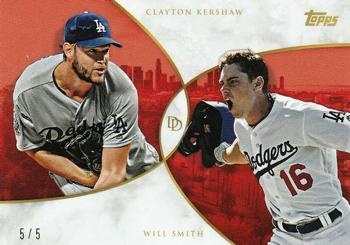 2019 Topps On-Demand Dynamic Duals - Red #22C Clayton Kershaw / Will Smith Front
