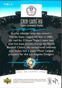 2006 Upper Deck Future Stars - World Future Stars #WBC-6 Chin-Lung Hu Back