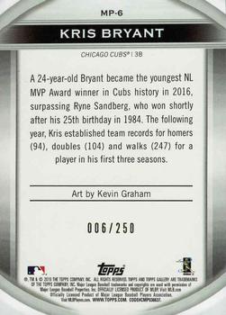 2019 Topps Gallery - Masterpiece Green #MP-6 Kris Bryant Back