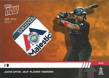 2019 Topps Now Players Weekend - Game-Worn Jersey Relic #PW-4G Justin Upton Front