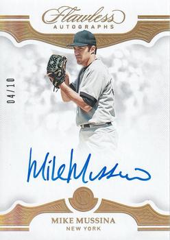 2019 Panini Flawless - Flawless Autographs Gold #FA-MM Mike Mussina Front