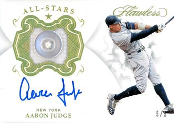 2019 Panini Flawless - Flawless All-Stars Autographs Gold #AS-AJ Aaron Judge Front
