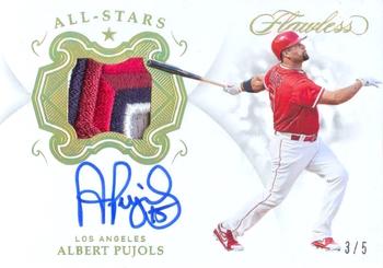 2019 Panini Flawless - Flawless All-Stars Autographs Gold #AS-AP Albert Pujols Front