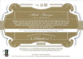 2019 Panini Flawless - Flawless All-Stars Autographs Gold #AS-MH Mitch Haniger Back