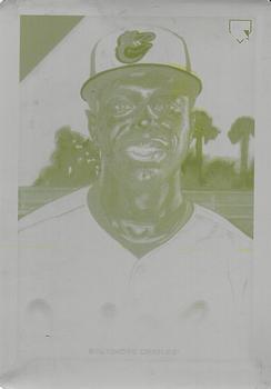 2019 Topps Gallery - Printing Plate Yellow #96 Cedric Mullins Front