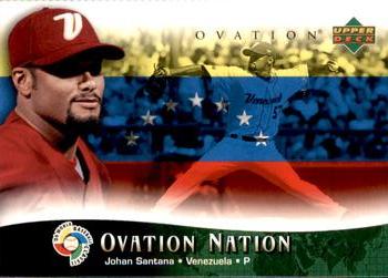 2006 Upper Deck Ovation - Ovation Nation #ON-JS Johan Santana Front