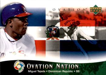 2006 Upper Deck Ovation - Ovation Nation #ON-MT Miguel Tejada Front