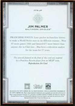 2019 Topps Transcendent Collection - Franchise Favorites Reproductions #FFR-JP Jim Palmer Back