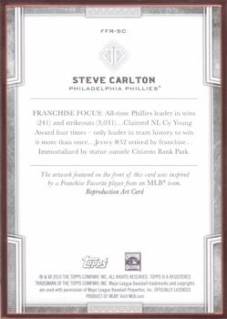 2019 Topps Transcendent Collection - Franchise Favorites Reproductions #FFR-SC Steve Carlton Back