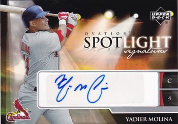 2006 Upper Deck Ovation - Spotlight Signatures #SS-YM Yadier Molina Front
